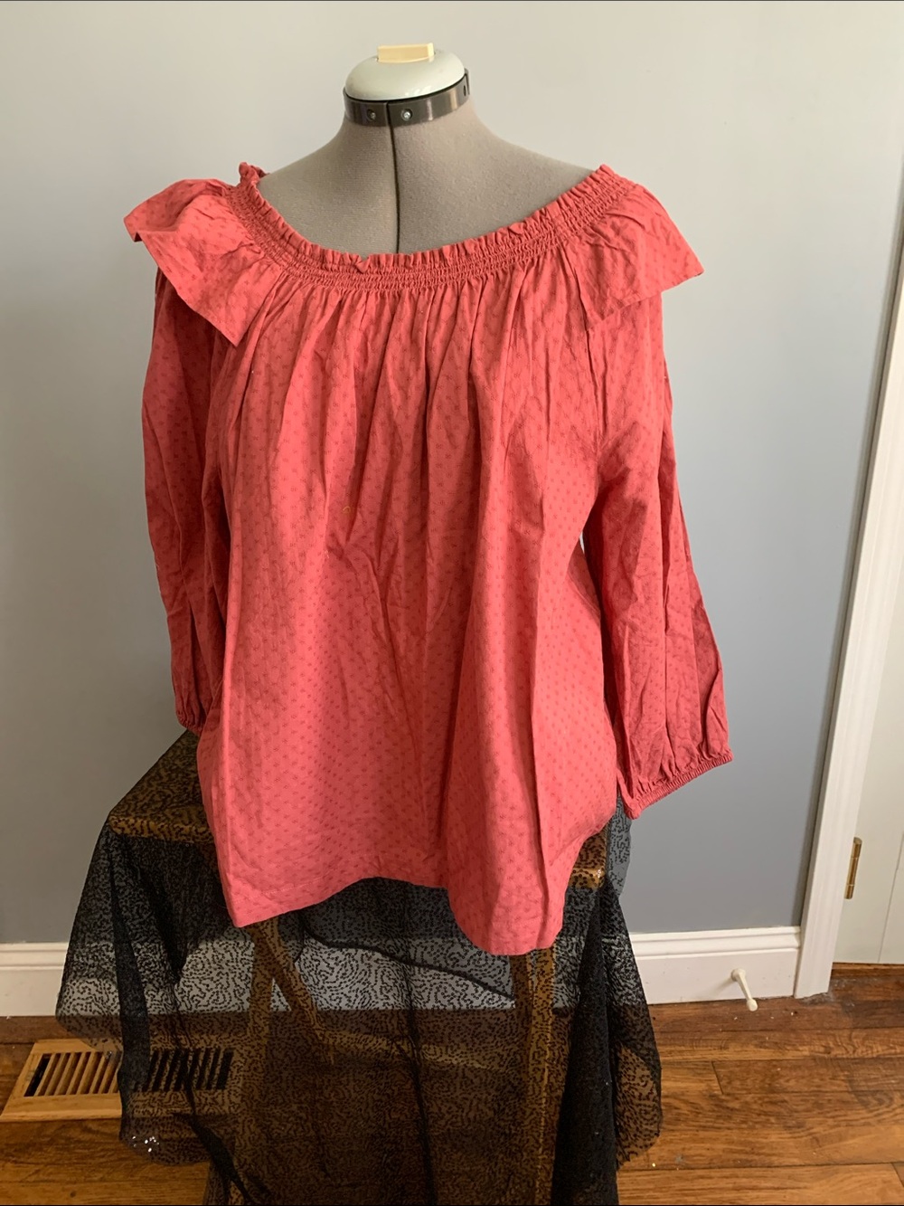 Sonoma dusty rose Off-Shoulder Peasant Blouse xxl
